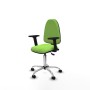 Office Chair Piqueras y Crespo Aýna AS bali pistacho brazos 2D base cromada ruedas nailon 50mm Pistachio