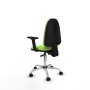 Office Chair Piqueras y Crespo Aýna AS bali pistacho brazos 2D base cromada ruedas nailon 50mm Pistachio
