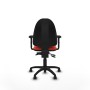 Office Chair Piqueras y Crespo Aýna AS bali naranja oscuro brazos 2D base poliamida ruedas autofrenantes 50mm Dark Orange