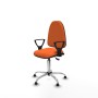 Office Chair Piqueras y Crespo Aýna AS bali naranja brazos fijos base cromada topes Orange