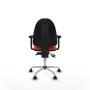 Office Chair Piqueras y Crespo Aýna AS bali naranja oscuro brazos 2D base cromada ruedas nailon 50mm Dark Orange
