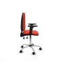 Office Chair Piqueras y Crespo Aýna AS bali naranja oscuro brazos 2D base cromada ruedas nailon 50mm Dark Orange