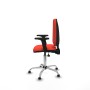 Office Chair Piqueras y Crespo Aýna AS bali naranja oscuro brazos 2D base cromada topes Dark Orange