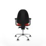 Office Chair Piqueras y Crespo Aýna AS bali naranja oscuro brazos 2D base cromada topes Dark Orange