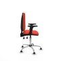 Office Chair Piqueras y Crespo Aýna AS bali naranja oscuro brazos 2D base cromada topes Dark Orange