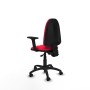 Office Chair Piqueras y Crespo Aýna AS bali rojo brazos 2D base poliamida ruedas nailon 50mm Red