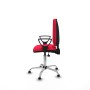 Office Chair Piqueras y Crespo Aýna AS bali rojo brazos fijos base cromada topes Red