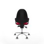 Office Chair Piqueras y Crespo Aýna AS bali rojo brazos fijos base cromada topes Red