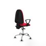 Office Chair Piqueras y Crespo Aýna AS bali rojo brazos fijos base cromada topes Red