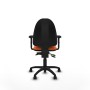 Office Chair Piqueras y Crespo Aýna AS bali naranja brazos 2D base poliamida ruedas nailon 50mm Orange