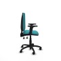 Office Chair Piqueras y Crespo Aýna AS bali turquesa brazos 2D base poliamida ruedas nailon 50mm Turquoise