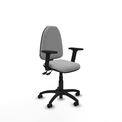 Office Chair Piqueras y Crespo Aýna AS bali gris claro brazos 2D base poliamida ruedas autofrenantes 50mm Light grey