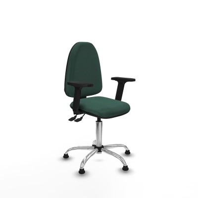 Office Chair Piqueras y Crespo Aýna AS bali verde botella brazos 2D base cromada topes Green