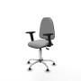 Office Chair Piqueras y Crespo Aýna AS bali gris claro brazos 2D base cromada topes Light grey