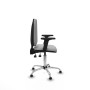 Office Chair Piqueras y Crespo Aýna AS bali gris claro brazos 2D base cromada topes Light grey