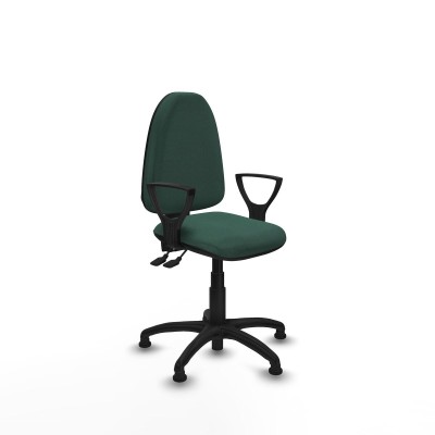 Office Chair Piqueras y Crespo Aýna AS bali verde botella brazos fijos base poliamida topes Green