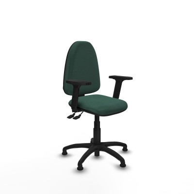Chaise de Bureau Piqueras y Crespo Aýna AS bali verde botella brazos 2D base poliamida topes Vert