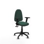 Chaise de Bureau Piqueras y Crespo Aýna AS bali verde botella brazos 2D base poliamida topes Vert