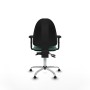 Office Chair Piqueras y Crespo Aýna AS bali verde esmeralda brazos 2D base cromada topes Emerald Green
