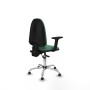 Office Chair Piqueras y Crespo Aýna AS bali verde esmeralda brazos 2D base cromada topes Emerald Green