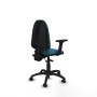 Office Chair Piqueras y Crespo Aýna AS bali verde petroleo brazos 2D base poliamida ruedas autofrenantes 50mm Petroleum green
