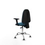 Office Chair Piqueras y Crespo Aýna AS bali verde petroleo brazos 2D base cromada topes Petroleum green