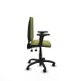 Office Chair Piqueras y Crespo Aýna AS bali verde oliva brazos 2D base poliamida ruedas autofrenantes 50mm Green