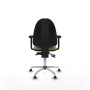 Chaise de Bureau Piqueras y Crespo Aýna AS bali verde oliva brazos 2D base cromada topes Vert