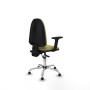 Chaise de Bureau Piqueras y Crespo Aýna AS bali verde oliva brazos 2D base cromada topes Vert