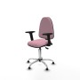 Office Chair Piqueras y Crespo Aýna AS bali rosa brazos 2D base cromada topes Pink