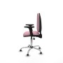 Office Chair Piqueras y Crespo Aýna AS bali rosa brazos 2D base cromada topes Pink