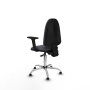 Office Chair Piqueras y Crespo Aýna AS bali gris oscuro brazos 2D base cromada topes Dark grey
