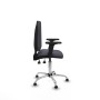 Office Chair Piqueras y Crespo Aýna AS bali gris oscuro brazos 2D base cromada topes Dark grey