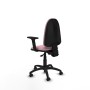 Office Chair Piqueras y Crespo Aýna AS bali rosa brazos 2D base poliamida ruedas autofrenantes 50mm Pink