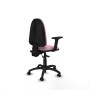Office Chair Piqueras y Crespo Aýna AS bali rosa brazos 2D base poliamida ruedas autofrenantes 50mm Pink