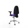 Office Chair Piqueras y Crespo Aýna AS bali lila brazos 2D base cromada topes Lilac