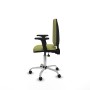 Chaise de Bureau Piqueras y Crespo Aýna AS bali verde oliva brazos 2D base cromada ruedas autofrenantes 50mm Vert