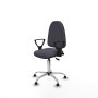 Chaise de Bureau Piqueras y Crespo Aýna AS bali gris oscuro brazos fijos base cromada topes Gris foncé