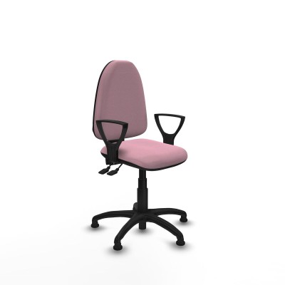 Office Chair Piqueras y Crespo Aýna AS bali rosa brazos fijos base poliamida topes Pink