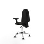 Office Chair Piqueras y Crespo Aýna AS bali negro brazos 2D base cromada topes Black