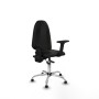 Office Chair Piqueras y Crespo Aýna AS bali negro brazos 2D base cromada topes Black
