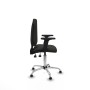 Office Chair Piqueras y Crespo Aýna AS bali negro brazos 2D base cromada topes Black