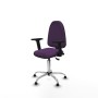 Office Chair Piqueras y Crespo Aýna AS bali morado brazos 2D base cromada topes Purple