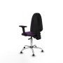 Office Chair Piqueras y Crespo Aýna AS bali morado brazos 2D base cromada topes Purple
