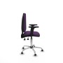Office Chair Piqueras y Crespo Aýna AS bali morado brazos 2D base cromada topes Purple