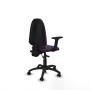 Office Chair Piqueras y Crespo Aýna AS bali morado brazos 2D base poliamida ruedas autofrenantes 50mm Purple