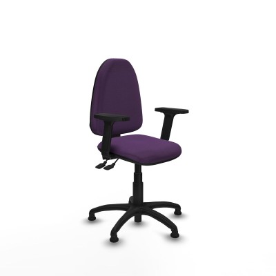 Office Chair Piqueras y Crespo Aýna AS bali morado brazos 2D base poliamida topes Purple