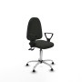 Office Chair Piqueras y Crespo Aýna AS bali negro brazos fijos base cromada topes Black