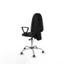 Office Chair Piqueras y Crespo Aýna AS bali negro brazos fijos base cromada topes Black