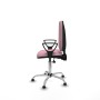 Chaise de Bureau Piqueras y Crespo Aýna AS bali rosa brazos fijos base cromada topes Rose